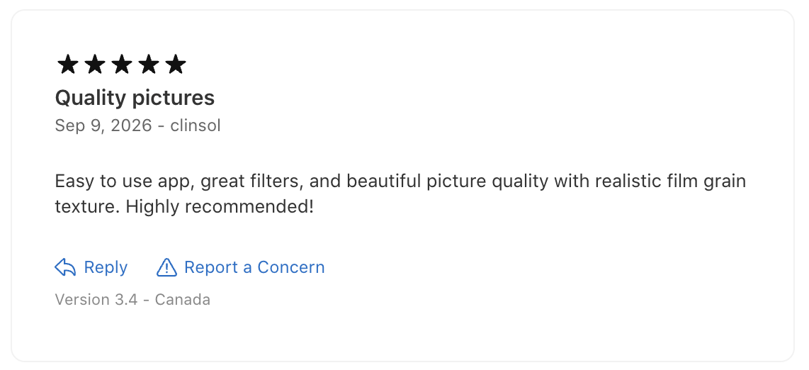 User review of PureRaw app